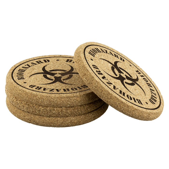 Biohazard Cork Coasters