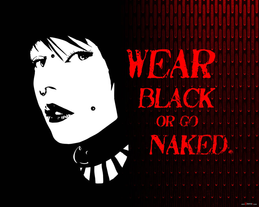 Wear Black Poster