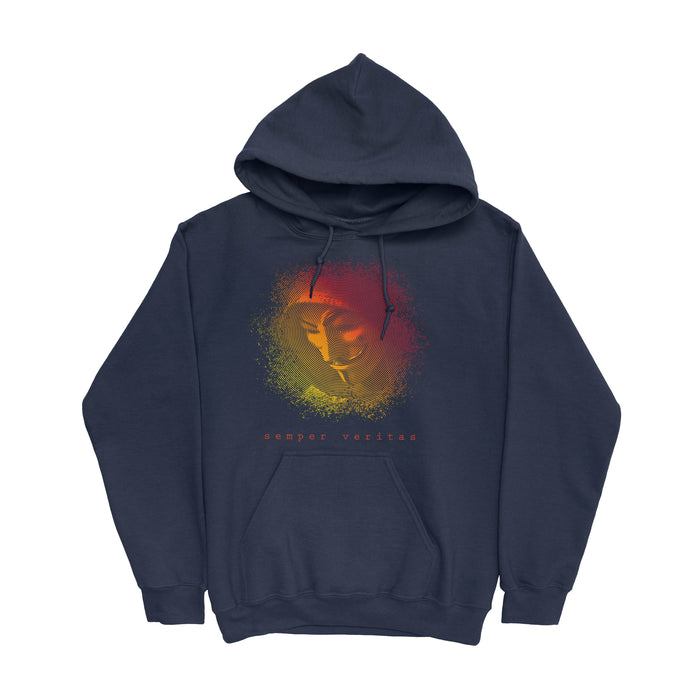 Semper Veritas Hooded Sweatshirt (Red/Gold)