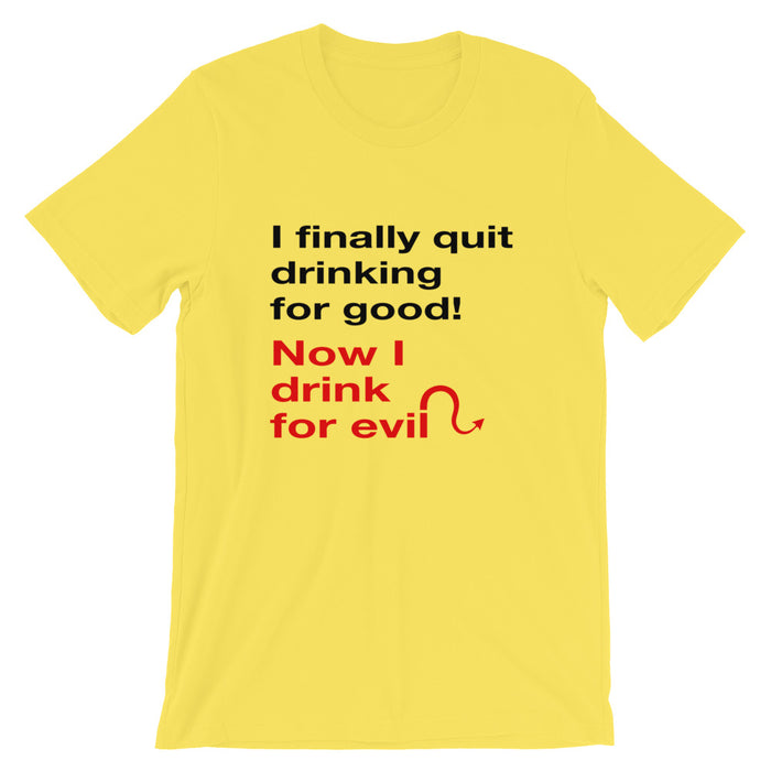 Evil Drinking T-Shirt (Pale)