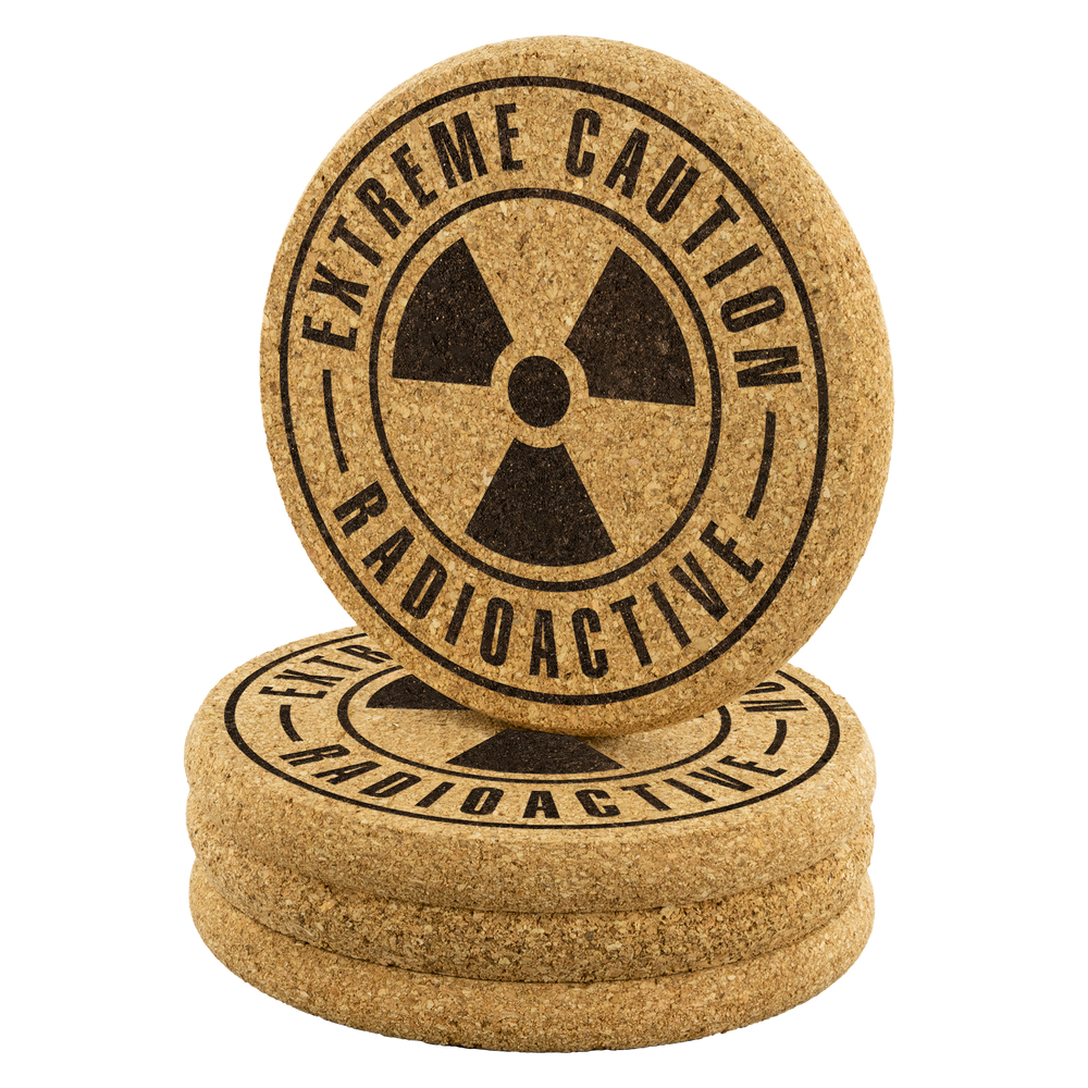 Radioactive Cork Coasters