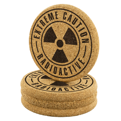 Radioactive Cork Coasters