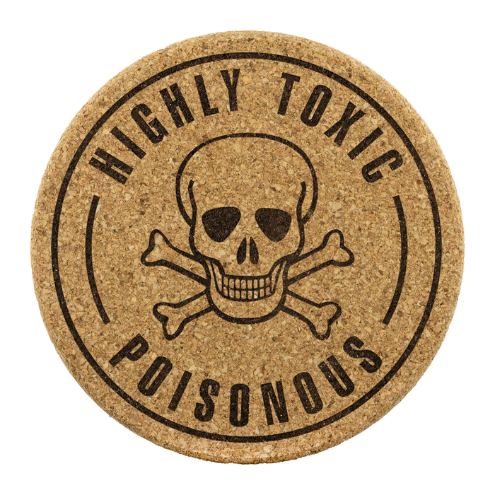 Highly Toxic Cork Coasters